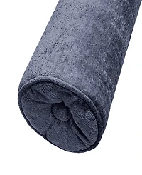 Edie@Home Delmonico Chenille Lumbar Neck Roll Decorative Pillow, 7"x18"