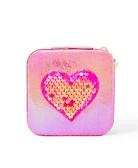 Zomi Gems Girls Sparking Sequin Heart Jewelry Box