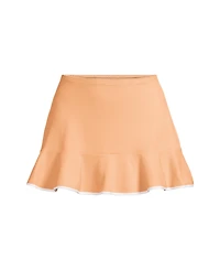 Lands' End Women's Pique Ruffle Hem Mini Swim Skirt
