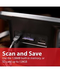 Magnasonic All-In-One 24MP Film Scanner with Large 5" Display & Hdmi, Long Tray 35mm Slide Film Holders, Converts 35mm/126/110/Super 8 Film & 135