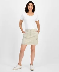 Style Co Womens Zig Zag Cargo Pocket Skirt 2p 24w Exclusively At Macys