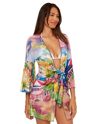 Becca Women's Positano Mesh Cover-Up Tunic