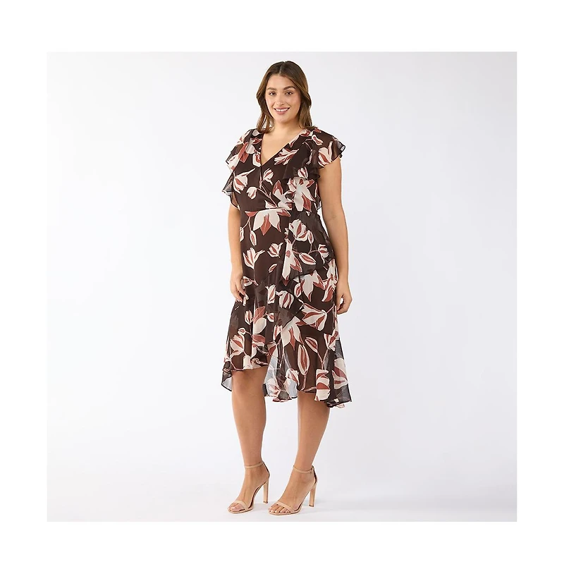 Estelle Azalea Petal Cocktail Dress