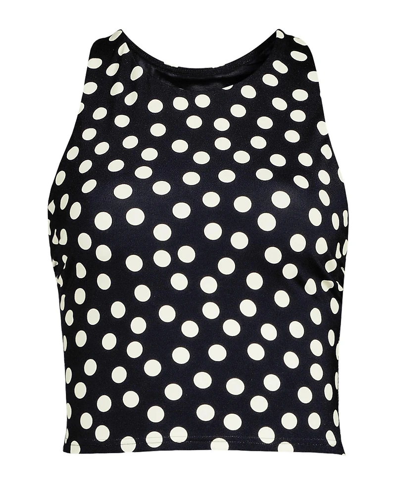 Lands' End Women's High Neck Racerback Midkini Top