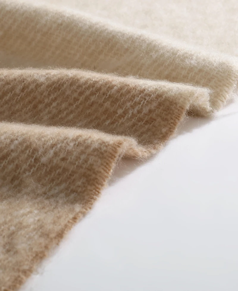 Calvin Klein Mohair Ombre Throw, 70" X 50"
