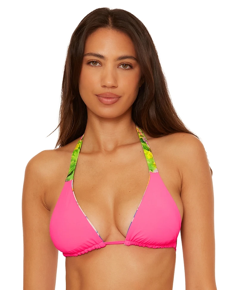 Becca Women's Positano Reversible Triangle Bikini Top