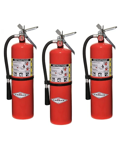 Amerex B456, 10lb Abc Dry Chemical Fire Extinguisher with Aluminum Valve & Wall Hanger