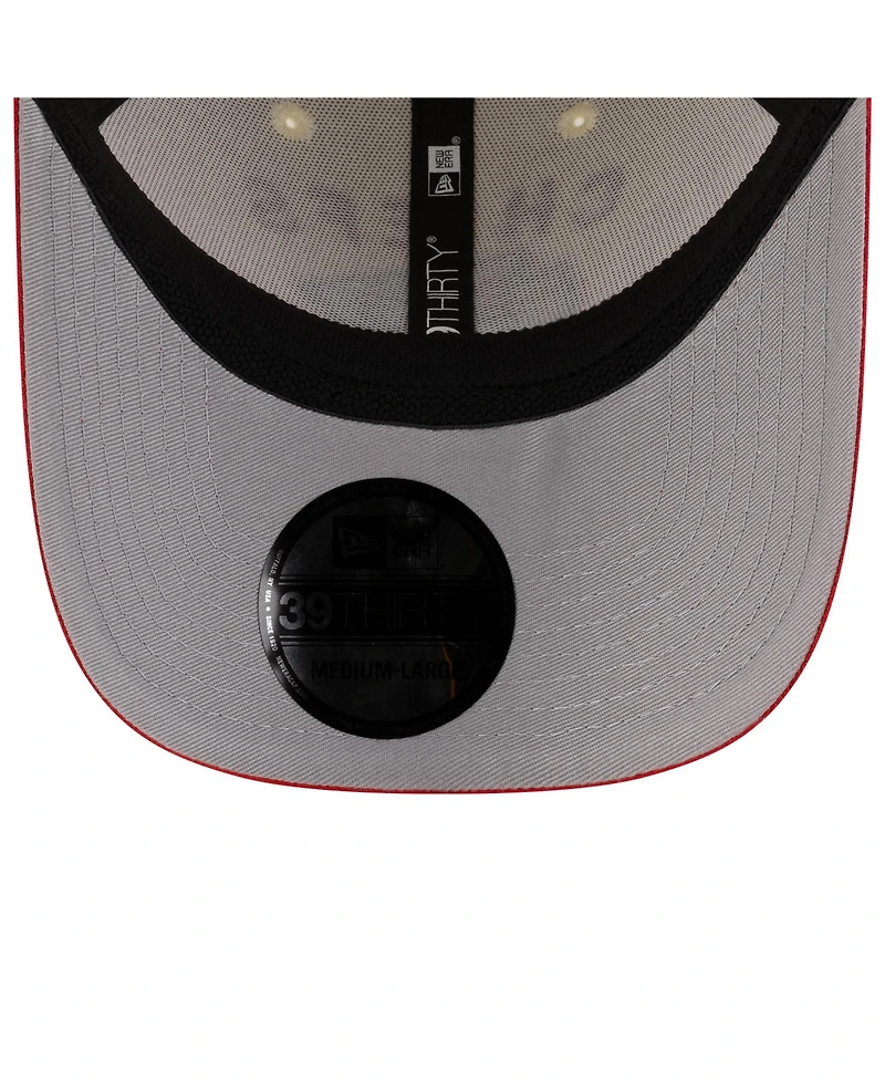 New Era Men's Cream/Red Kansas City Chiefs 2025 Nfl Draft 39THIRTY Flex Hat