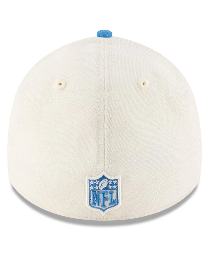 New Era Men's Cream/Powder Blue Los Angeles Chargers 2025 Nfl Draft 39THIRTY Flex Hat