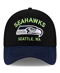 New Era Men's /College Navy Seattle Seahawks 2025 Nfl Draft 39THIRTY Flex Hat
