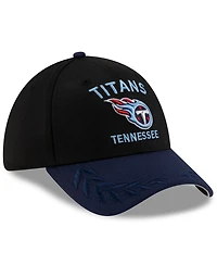 New Era Men's /Navy Tennessee Titans 2025 Nfl Draft 39THIRTY Flex Hat