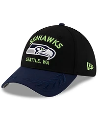 New Era Men's /College Navy Seattle Seahawks 2025 Nfl Draft 39THIRTY Flex Hat