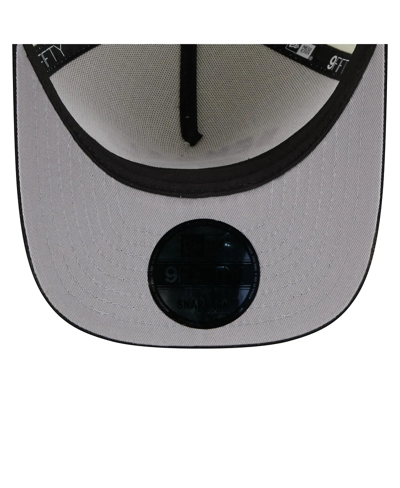 New Era Men's Cream/Black Cincinnati Bengals 2025 Nfl Draft A-Frame 9FIFTY Snapback Hat