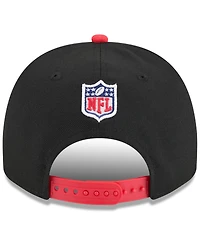 New Era Men's Black/Red Houston Texans 2025 Nfl Draft A-Frame 9FIFTY Snapback Hat
