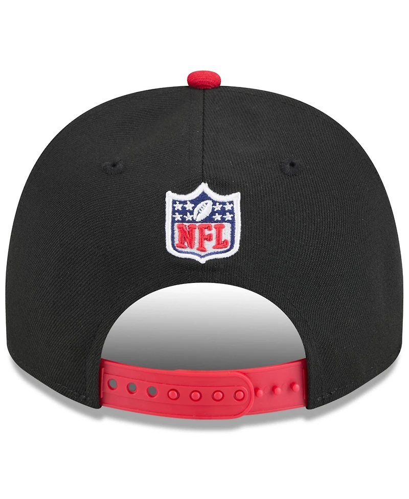 New Era Men's Black/Red Tampa Bay Buccaneers 2025 Nfl Draft A-Frame 9FIFTY Snapback Hat