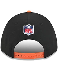 New Era Men's Black/Orange Denver Broncos 2025 Nfl Draft 9FORTY A-Frame M-Crown Adjustable Hat