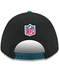 New Era Men's Black/Green Philadelphia Eagles 2025 Nfl Draft 9FORTY A-Frame M-Crown Adjustable Hat