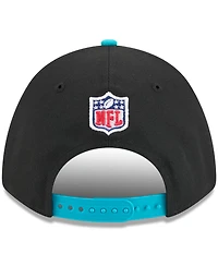 New Era Men's Black/Aqua Miami Dolphins 2025 Nfl Draft 9FORTY A-Frame M-Crown Adjustable Hat