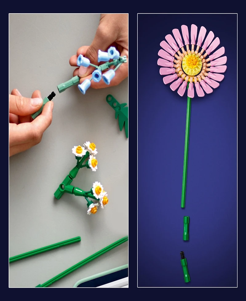 Lego Botanicals Petite Sunny Bouquet Toy Building Set, 373 Pieces