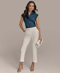 Donna Karan New York Women's Linen Blend Ankle Pants