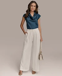 Donna Karan New York Women's Textured Wide-Leg Pants