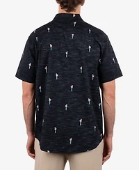 Hurley Men's Oao Lido Stretch Short Sleeve Shirt