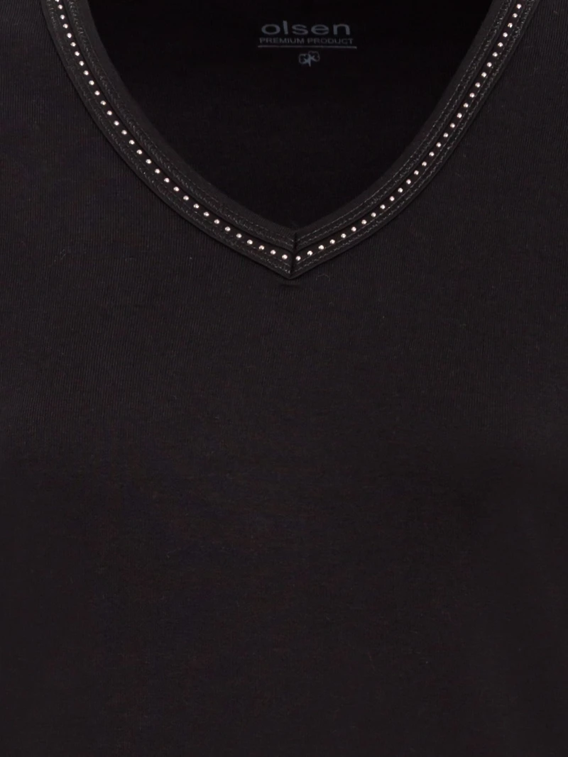 Olsen Women's Embellished V-Neckline T-Shirt