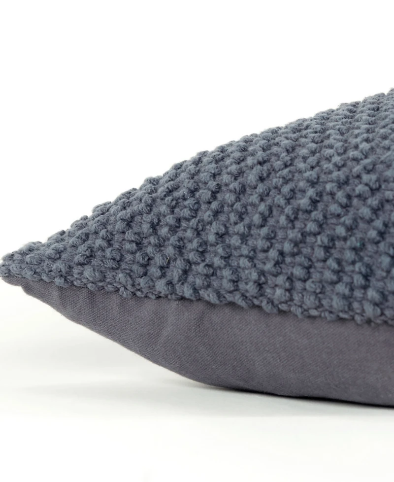 Rizzy Home Urban Farmhouse Solid Woven Decorative Pillow, 20" x