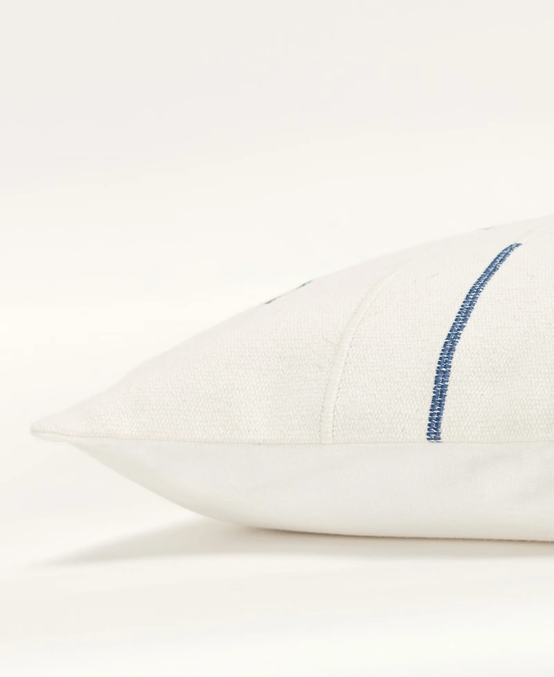 Rizzy Home Glam Striped Woven Decorative Pillow, 14" x 20"