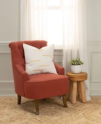 Rizzy Home Glam Striped Woven Decorative Pillow