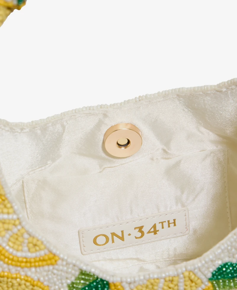 On 34th Hand Beaded Hobo Bag