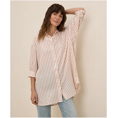 Pact Women's Cotton Sunset Lightweight Cotton Oversized Shirt