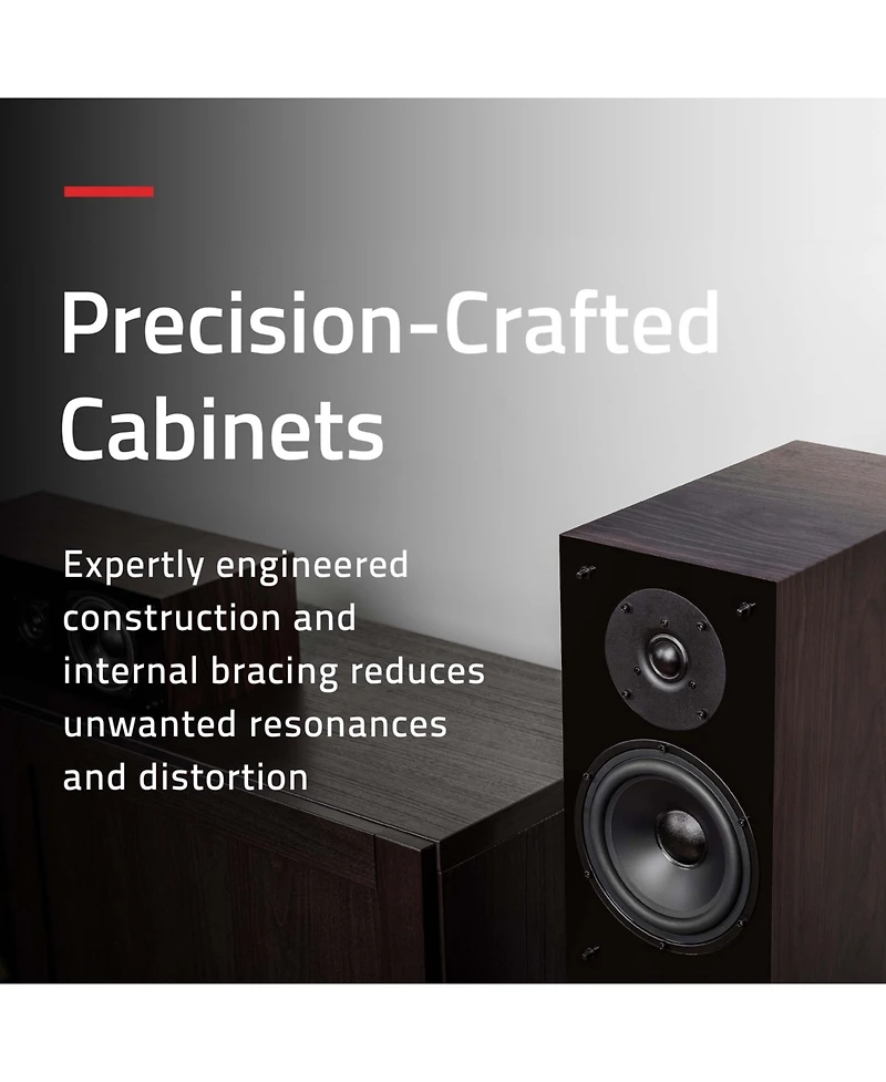 Fluance Elite High Definition Surround Sound Home Theater 5.0 Channel Speaker System including Floorstanding Towers, Center and Rear