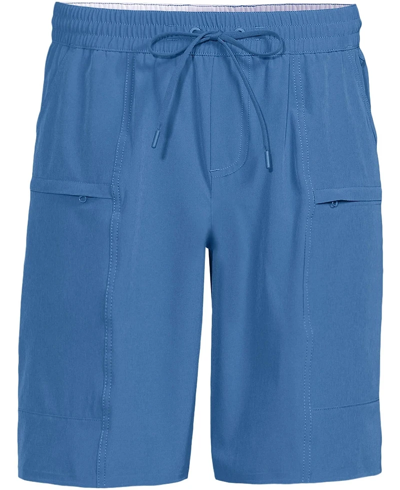 Lands' End Men's 9 Inch Packable Cargo Swim Shorts