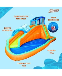 Banzai Surf Rider Kids Inflatable Outdoor Aqua Lagoon Water Slide Splash Park