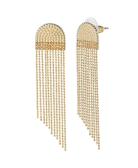Jessica Simpson Gold-Tone Fringe Dangle Earrings