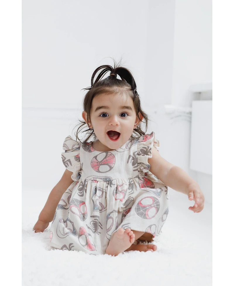 Spidey and His Amazing Friends Baby Girls Cotton Gauze Matching Family Dress