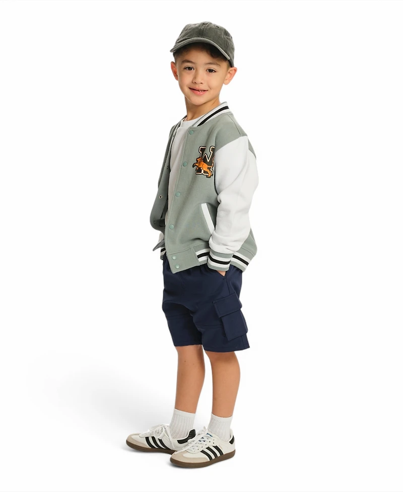 Sovereign Code Toddler Boys Blocked Varsity Jacket