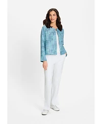Olsen Women's Cropped Tweed Jacket