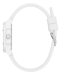 Guess Women's Analog White Silicone Watch, 34mm