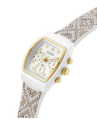 Guess Women's Multi-Function White Silicone Strap Watch, 36mm