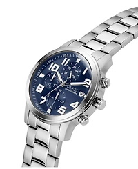 Guess Men's Chronograph Silver-Tone Stainless Steel Watch, 44mm