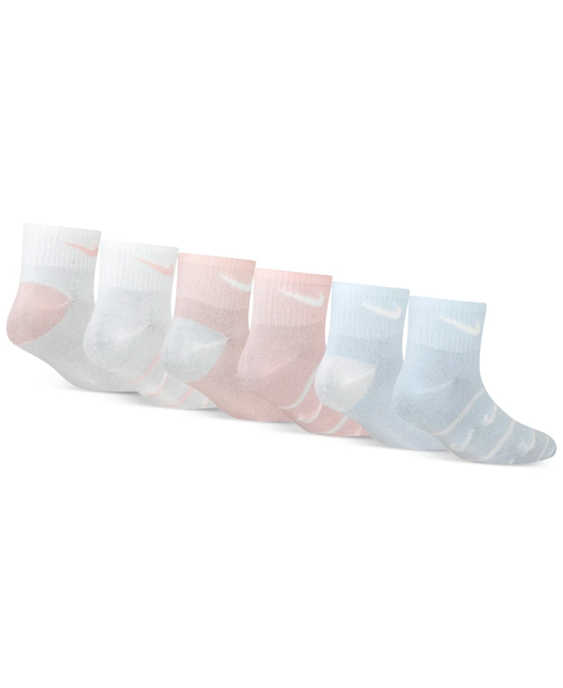 Nike Little Girls Ankle Socks, 6 Pack