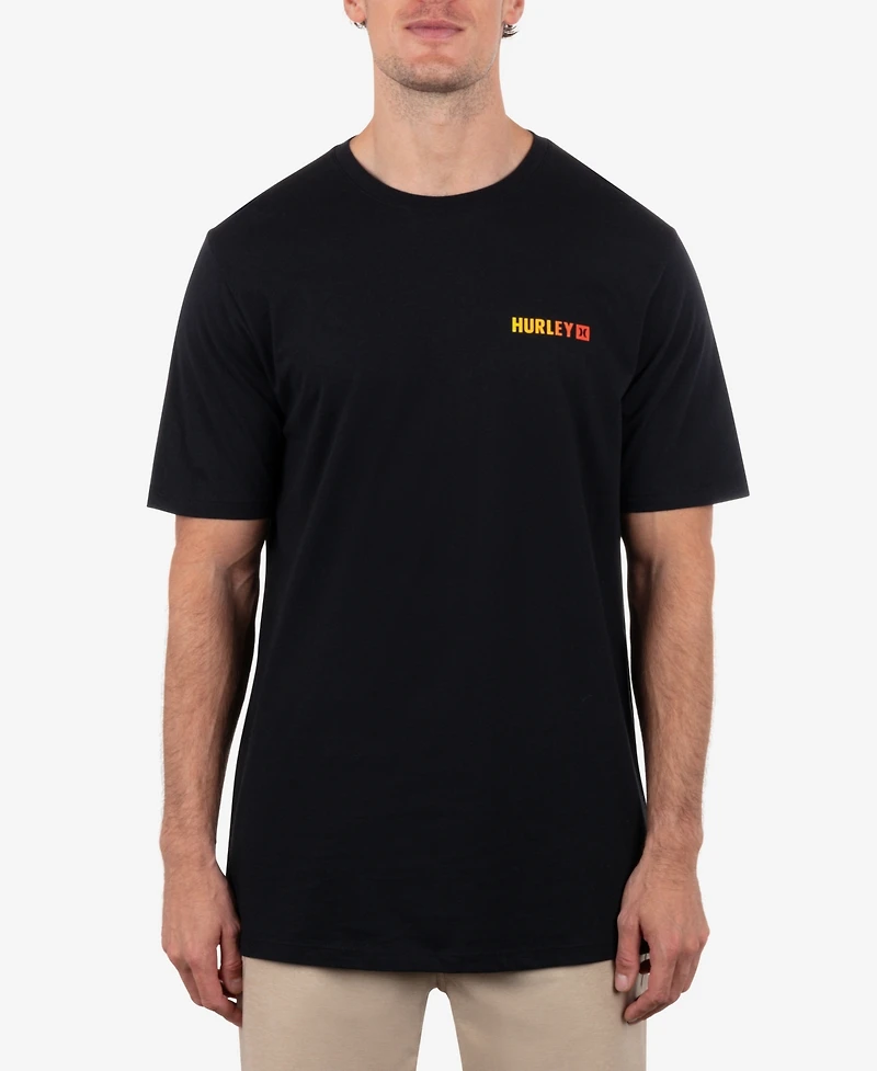 Hurley Men's Circle Gradient Short Sleeve T-Shirt