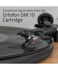 Fluance RT82 Reference High Fidelity Vinyl Turntable (Piano Black), PA10 Phono Preamp and Ai81 Powered Floorstanding Speakers (Black Ash), Ortofon OM1