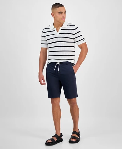 Karl Lagerfeld Paris Men's Cotton Drawstring Shorts