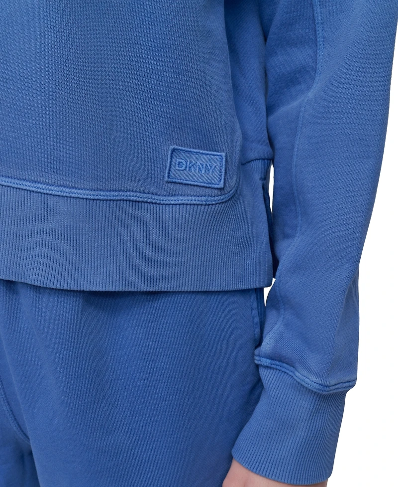 Dkny Sport Women's Cotton Embroidered Logo Pullover Hoodie