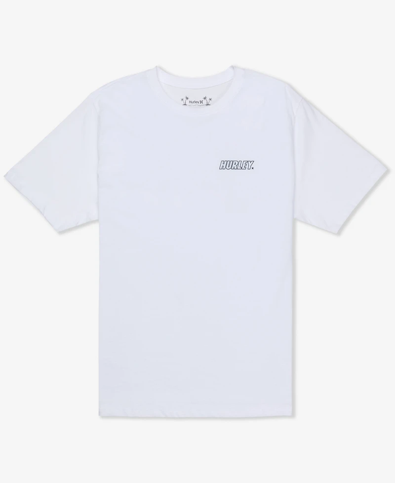 Hurley Men's Fastlane Lined Short Sleeve T-Shirt