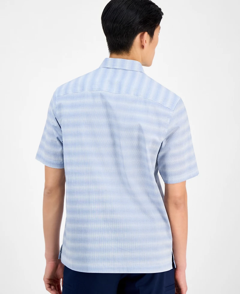 Alfani Men's Textured Stripe Shirt, Exclusively at Macy's