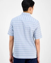 Alfani Men's Textured Stripe Shirt, Exclusively at Macy's